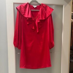 S’Edge Vibrant Red Long Sleeve Dress